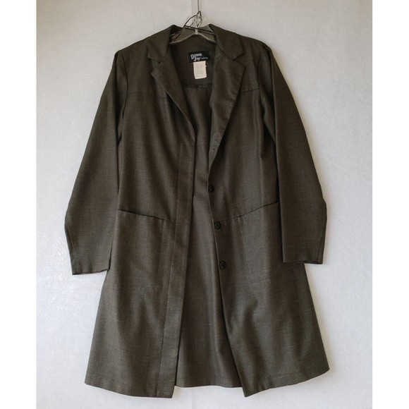 Dawn Joy Fashions Sheath Dress & Overcoat 2 PC Womens Medium Green Career - Picture 1 of 16